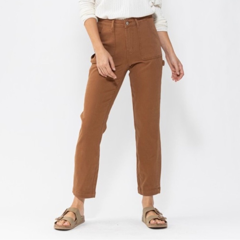 Judy Blue Brown Utility Jeans | Size 7/28